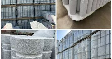 阜新 芝麻白花岗岩挡车柱、隔离柱多少钱