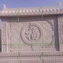 阜新 芝麻白花岗岩屏风，照壁，影壁