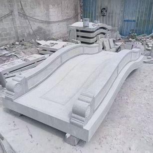 阜新 芝麻灰花岗岩园林景观 小石桥