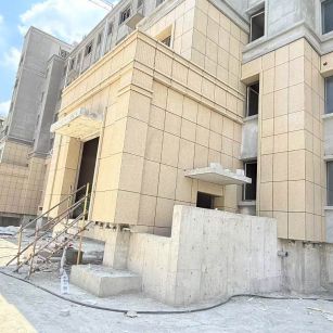 阜新 黄金麻干挂，工地实拍