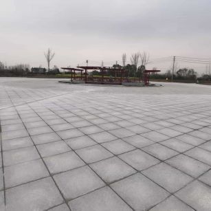 阜新 芝麻白火烧面-公园广场地铺效果