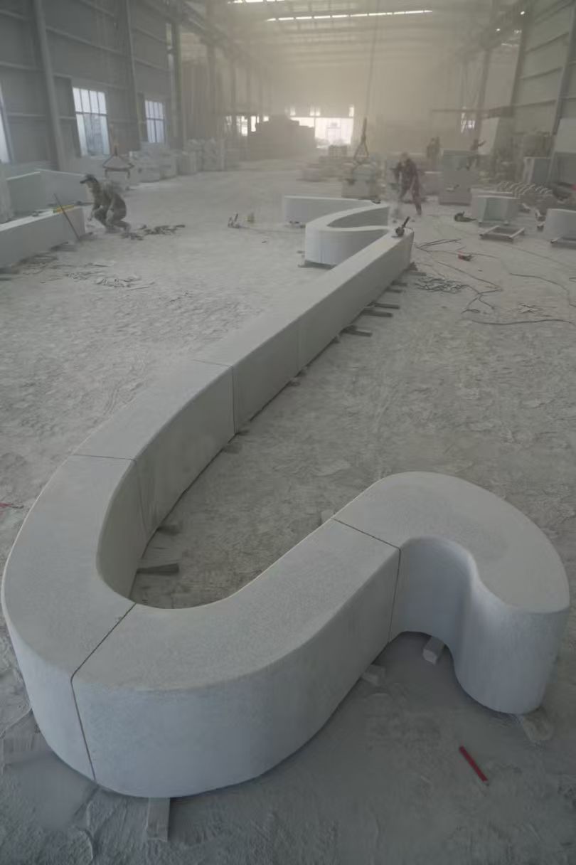 阜新 花岗岩整石坐凳拼装